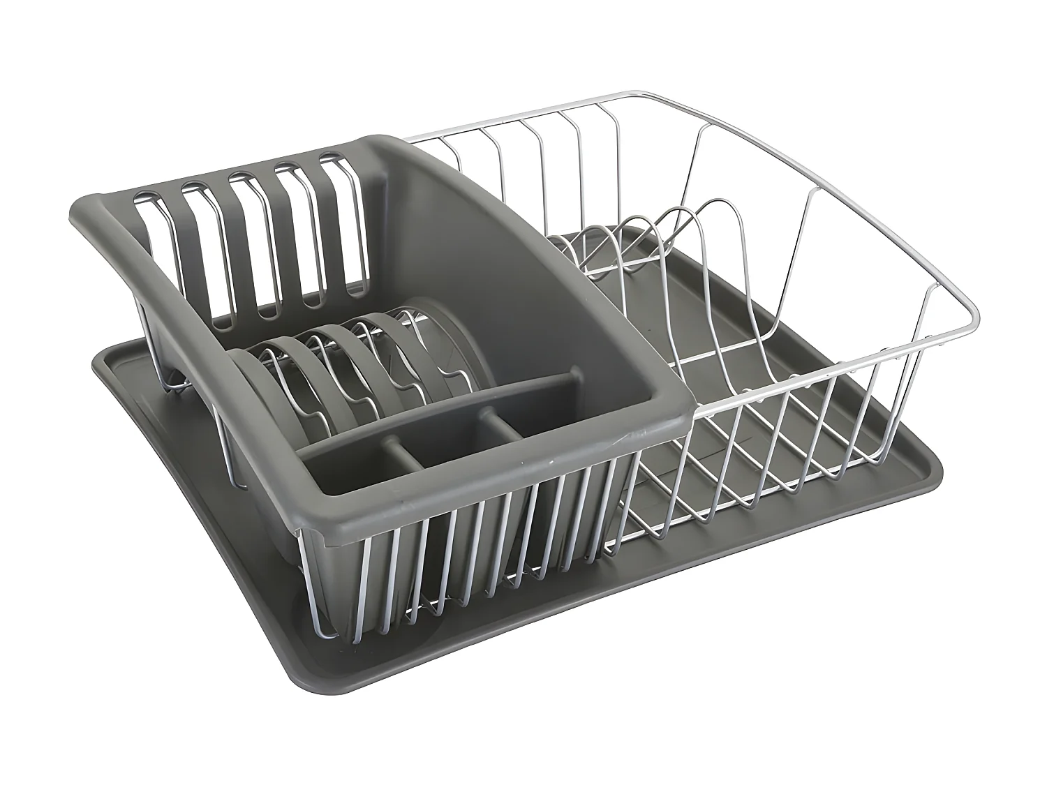 Escurridor de Platos Aquatex con Bandeja Extraíble 35x30 cm Métaltex