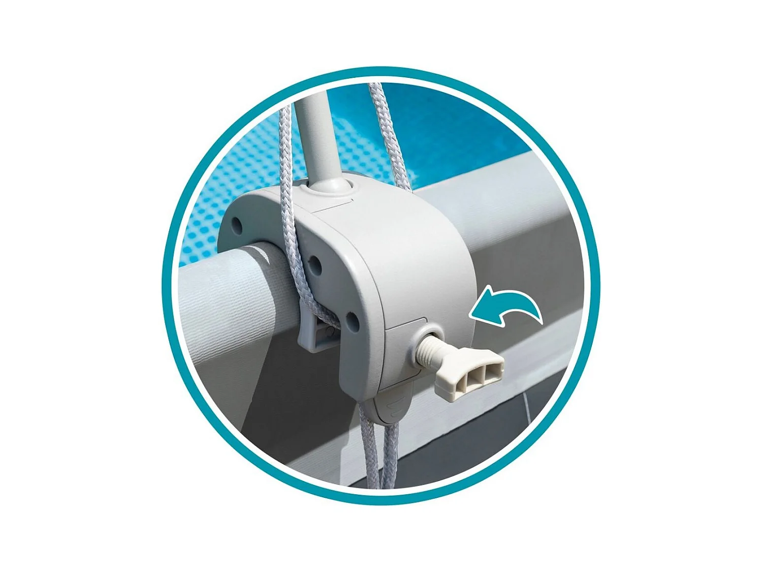 Vela de sombra para piscina tubular de hasta 2,74 m - Intex