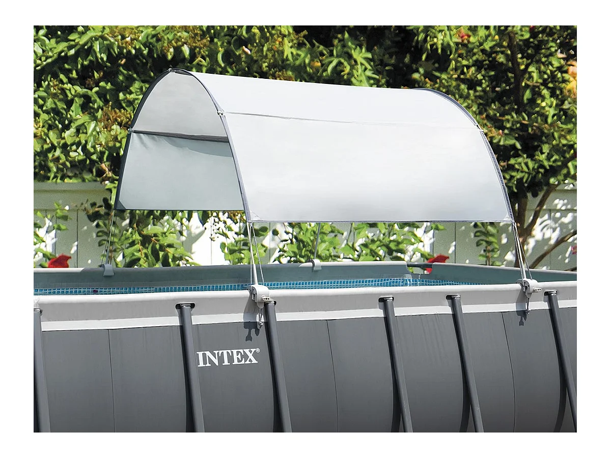Voile d'ombrage pour piscine tubulaire jusqu'à 2,74 m - Intex
