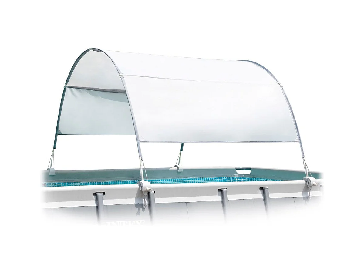 Voile d'ombrage pour piscine tubulaire jusqu'à 2,74 m - Intex