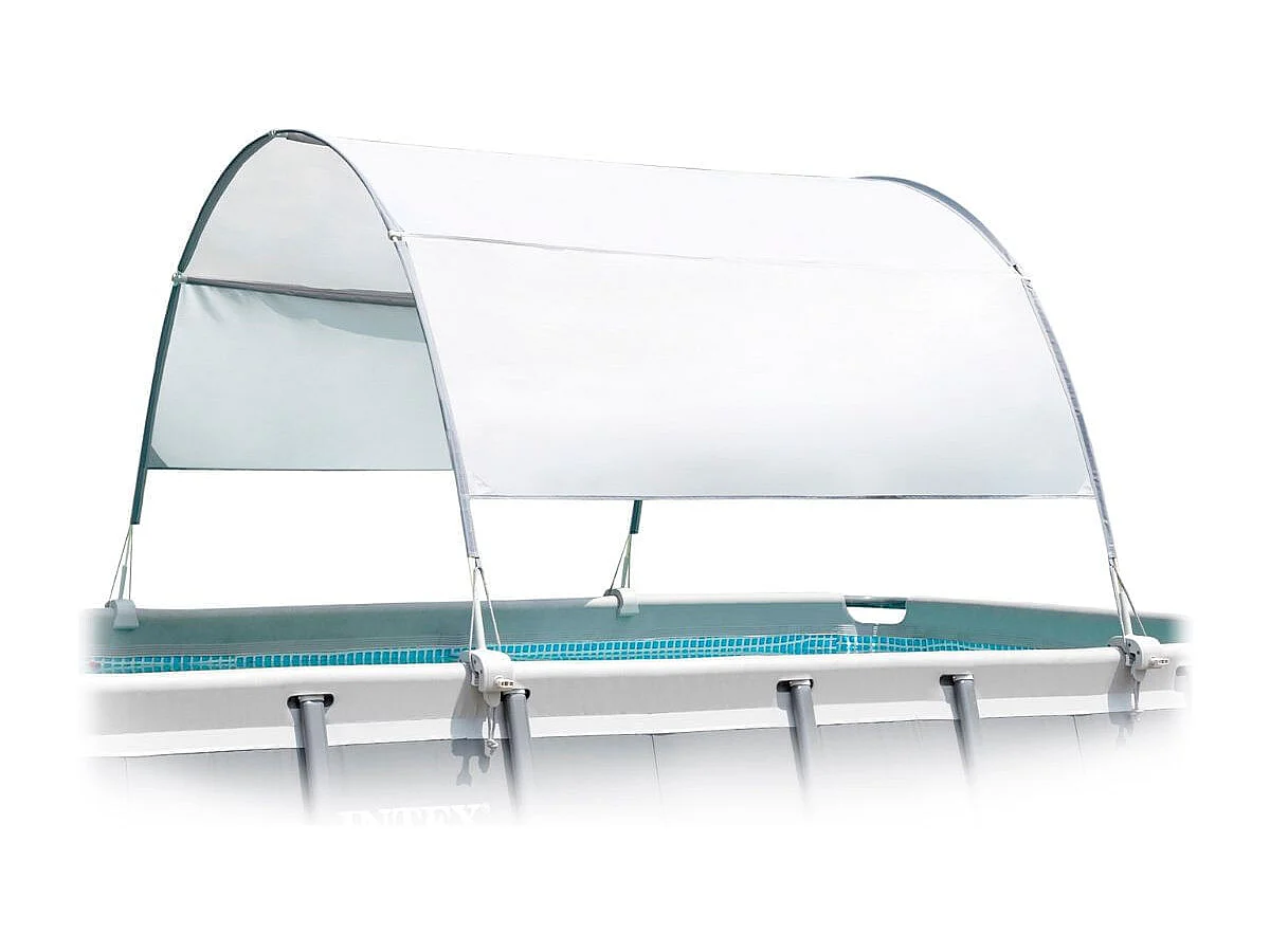 Voile d'ombrage pour piscine tubulaire jusqu'à 2,74 m - Intex