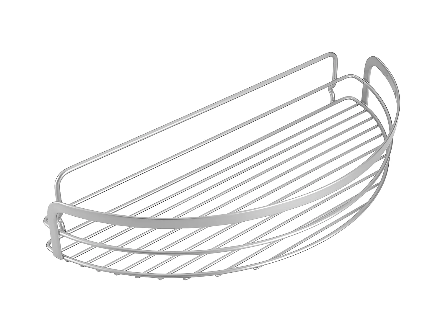 Estantería de Baño Semicircular VIVA Metaltex Polytherm® Plata