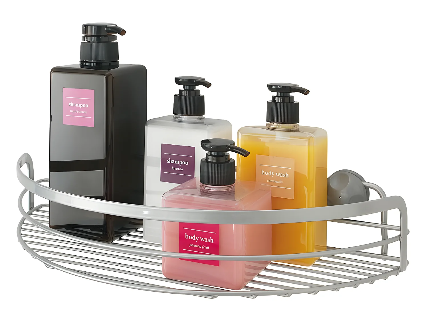 Mensola Bagno Semicerchio VIVA Metaltex Polytherm® Argento