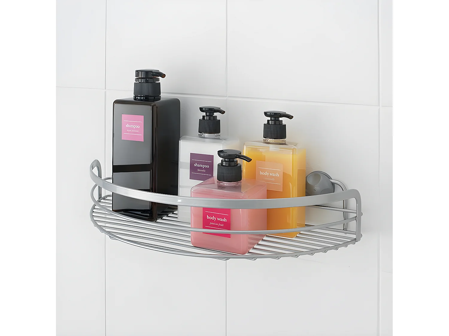 Mensola Bagno Semicerchio VIVA Metaltex Polytherm® Argento