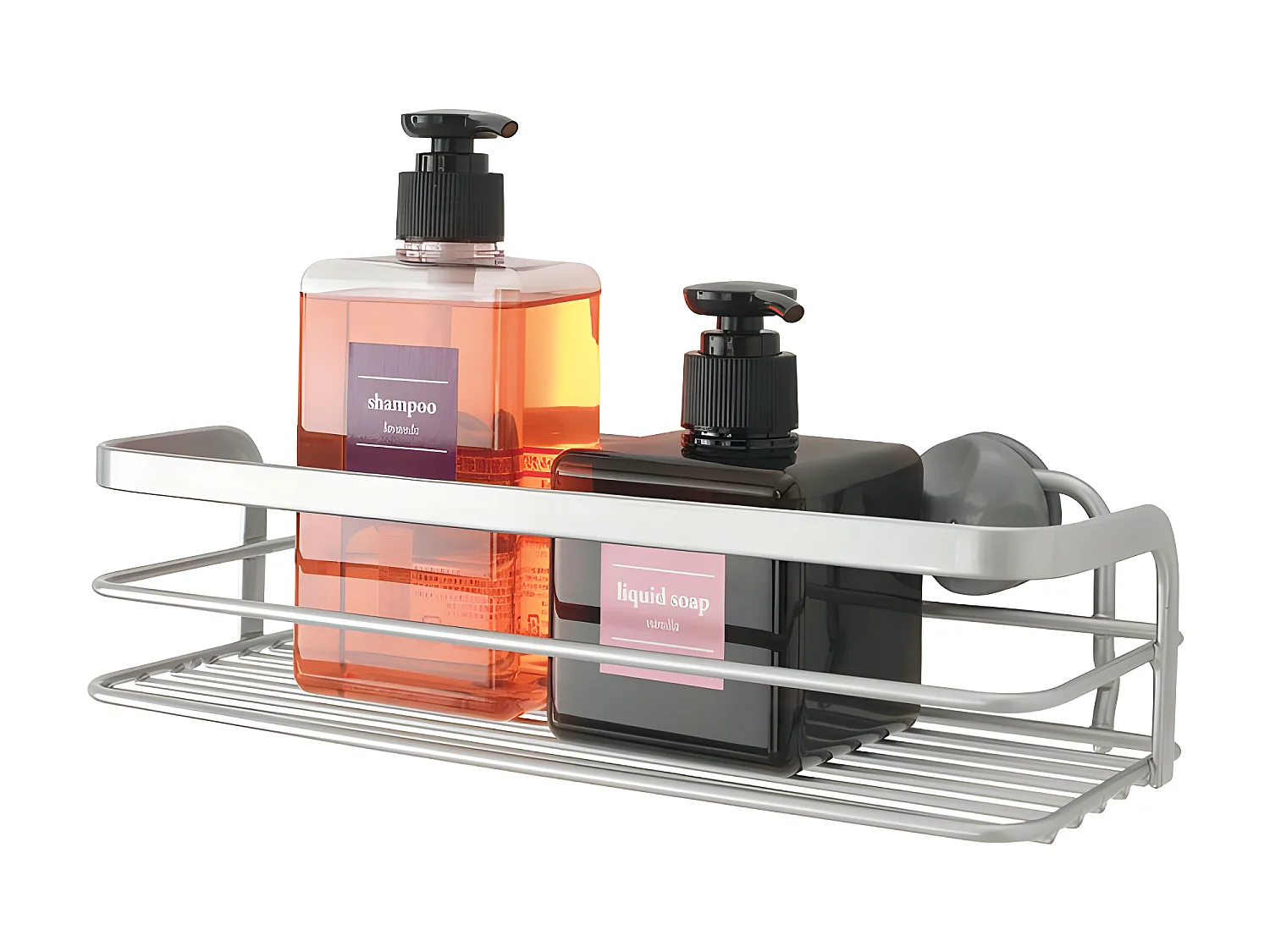 Étagère de Salle de Bain 1 Niveau Série VIVA de Metaltex. Finition Polytherm® Couleur Argent