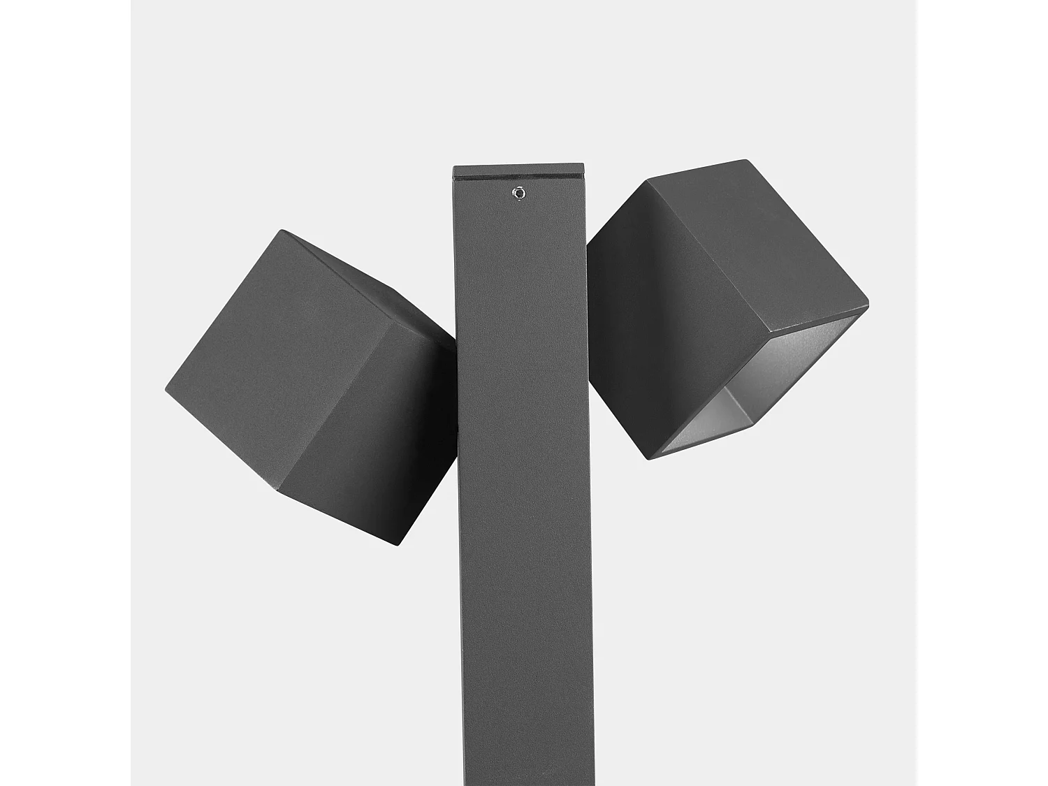 LEDS C4 Balise Ip65 Cubus Bollard Led 22W Blanc Chaud - 3000K On-Off Gris Urbain 1031L