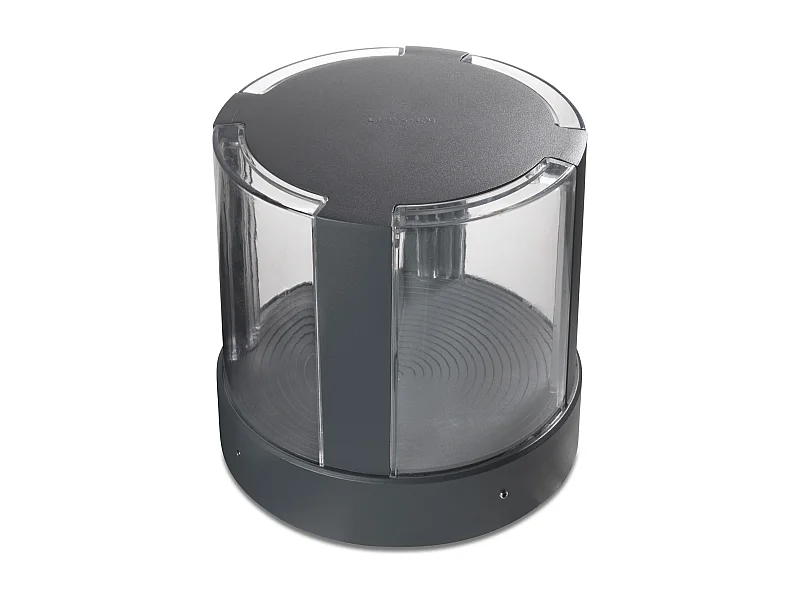 LEDS C4 Balise Ip65 Compact Ø210Mm Led 16.8W Blanc Chaud - 3000K Gris Urbain 744Lm