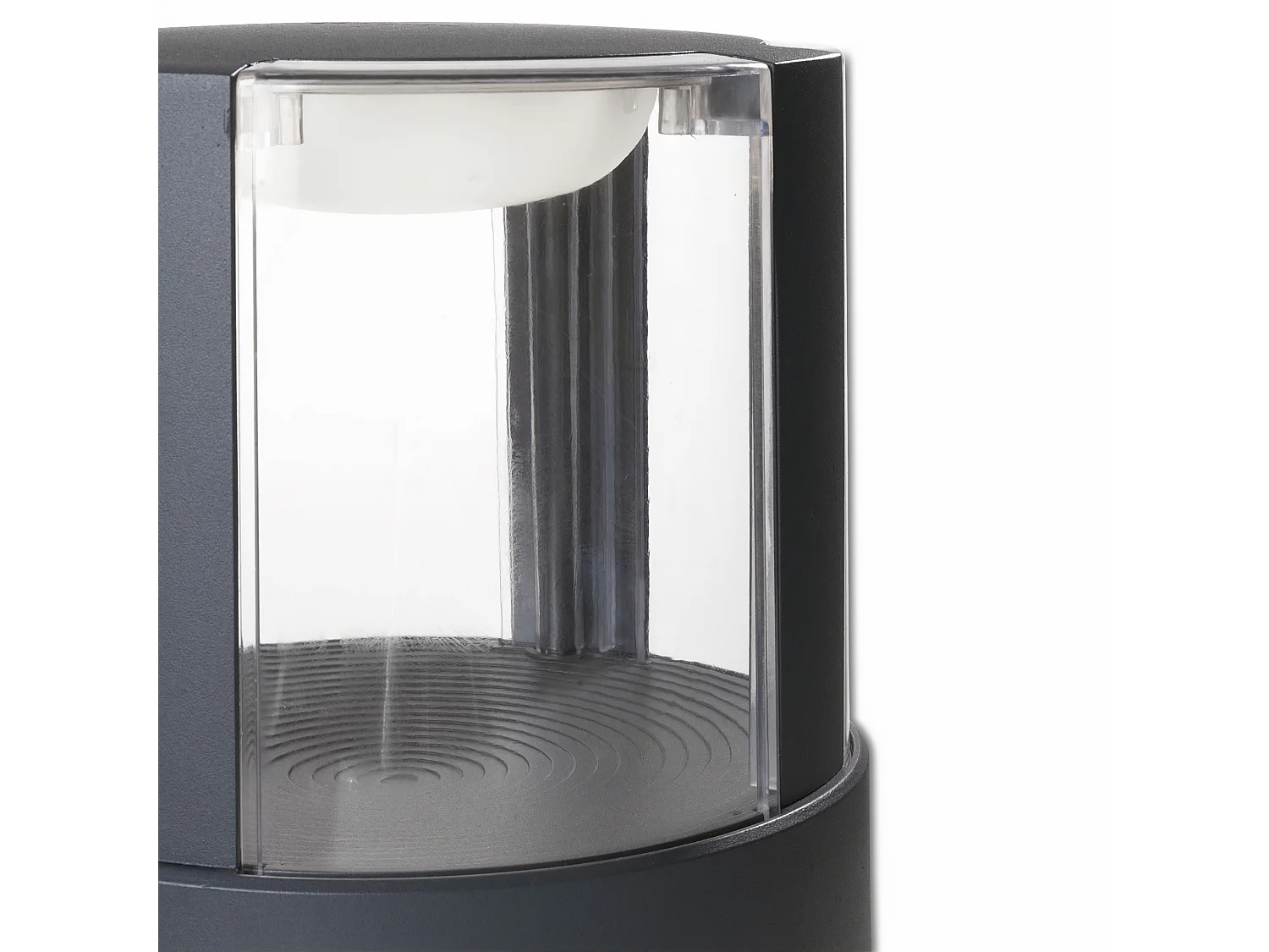 LEDS C4 Balise Ip65 Compact Ø210Mm Led 16.8W Blanc Chaud - 3000K Gris Urbain 744Lm