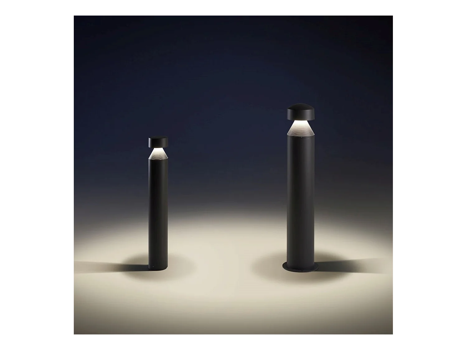 LEDS C4 Balise Ip66 Cilin 1000Mm Led 23W Blanc Neutre - 4000K Gris Urbain 851Lm