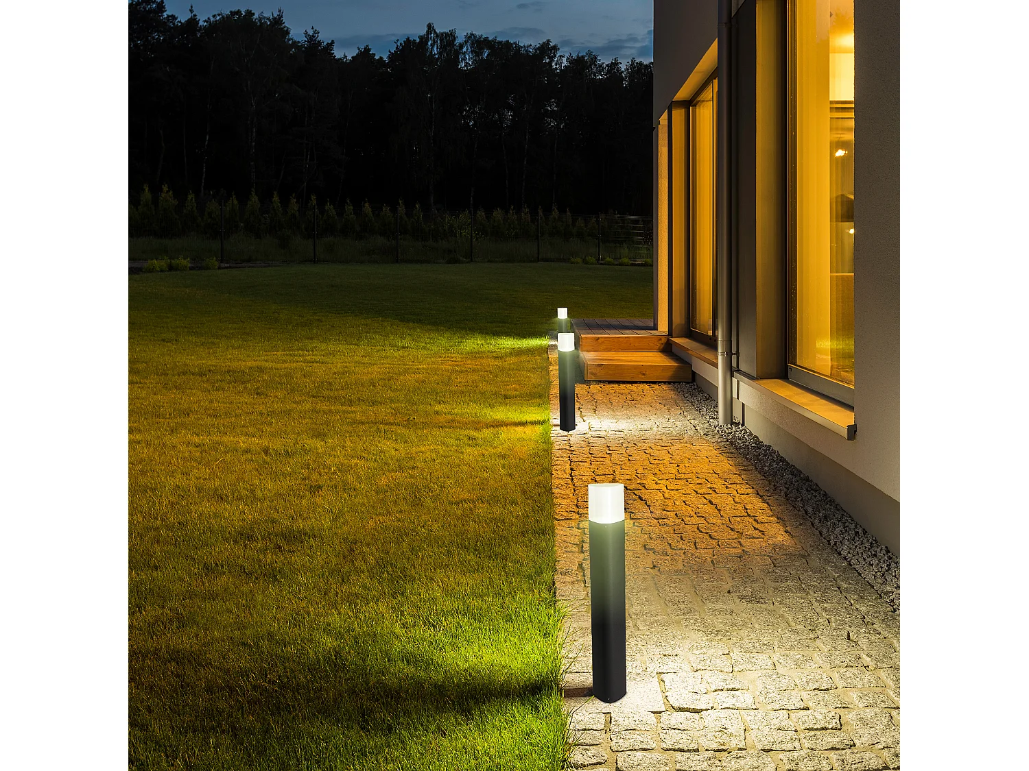 Faro IP44 modello Mandela E27 Urban grigio FORLIGHT