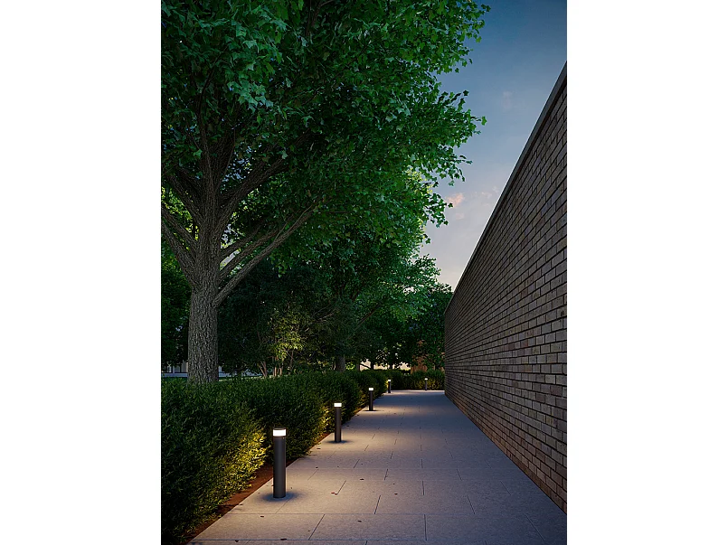 LEDS C4 Balise Ip66 Dan Led 8.9.,W Sw 3000-4000K On-Off Gris Urbain 439Lm