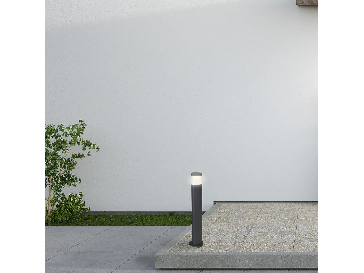 FORLIGHT Balise de Jardin Ip65 Arrow Led 5.5W 3000K Noir 537Lm