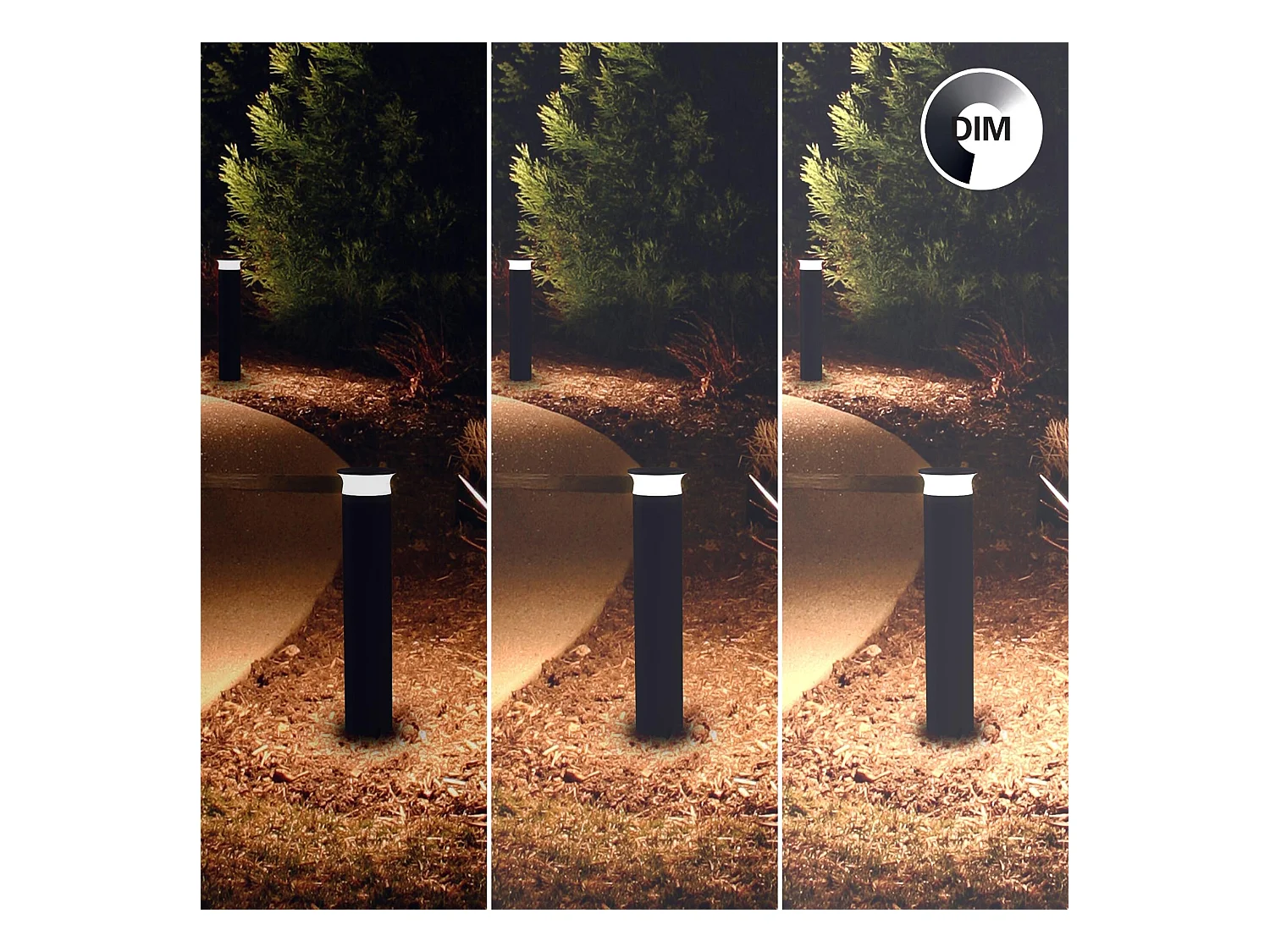 FORLIGHT Balise de Jardin Ip65 Zip Led 3.,Na.,Naw Rgb Gris Urbain 55Lm