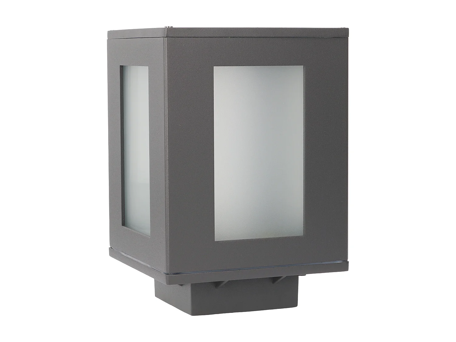 FORLIGHT Balise de Jardin Ip44 Alfil E27 15W Gris Urbain