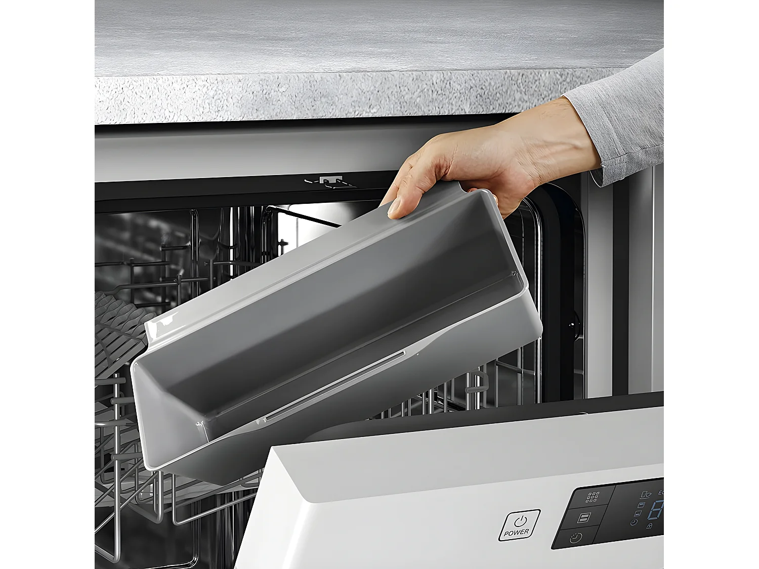 Conteneur à Déchets Organiques avec Grattoir CLEANTEX de Metaltex