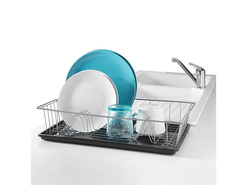 Plateau à égouttoir COLONIA en métaltex 50x31x12 cm