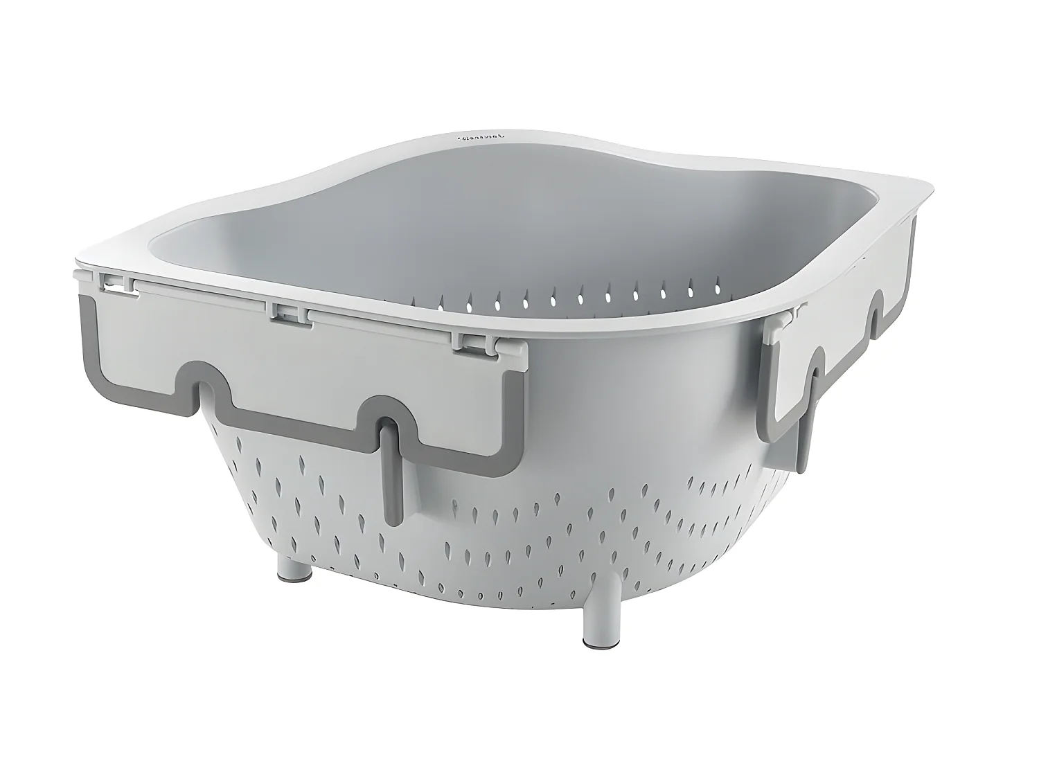 Afdruiprek voor Gootsteen DRAIN ON Metaltex 3,1 liter Grijs Multifunctioneel