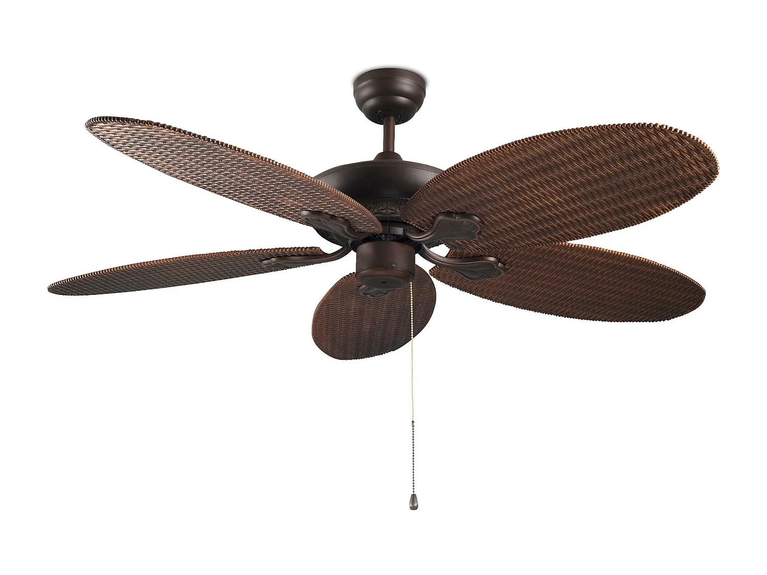 LEDS C4 Ventilateur du Plafond Ip20 Phuket Marron Cuivré Marron