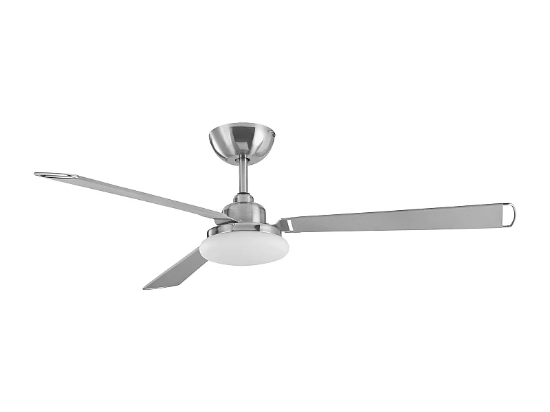 LEDS C4 Ventilateur du Plafond Calima Led 15.9W Blanc Chaud - 3000K 0-10V / Dali / Pwm Nickel Sat