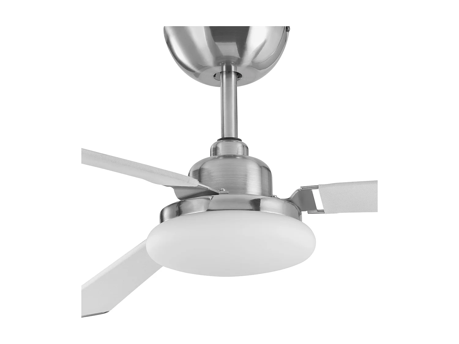 LEDS C4 Ventilateur du Plafond Calima Led 15.9W Blanc Chaud - 3000K 0-10V / Dali / Pwm Nickel Sat
