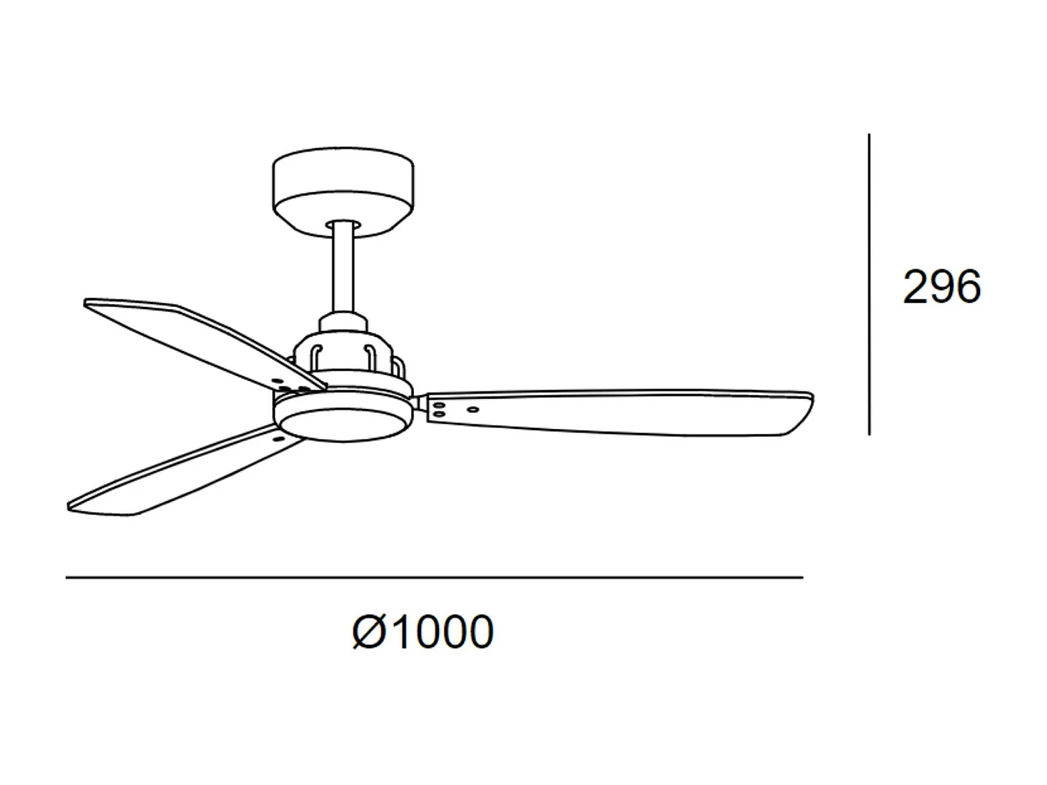 LEDS C4 Ventilateur du Plafond Xaloc Ø1000Mm Noir Noir