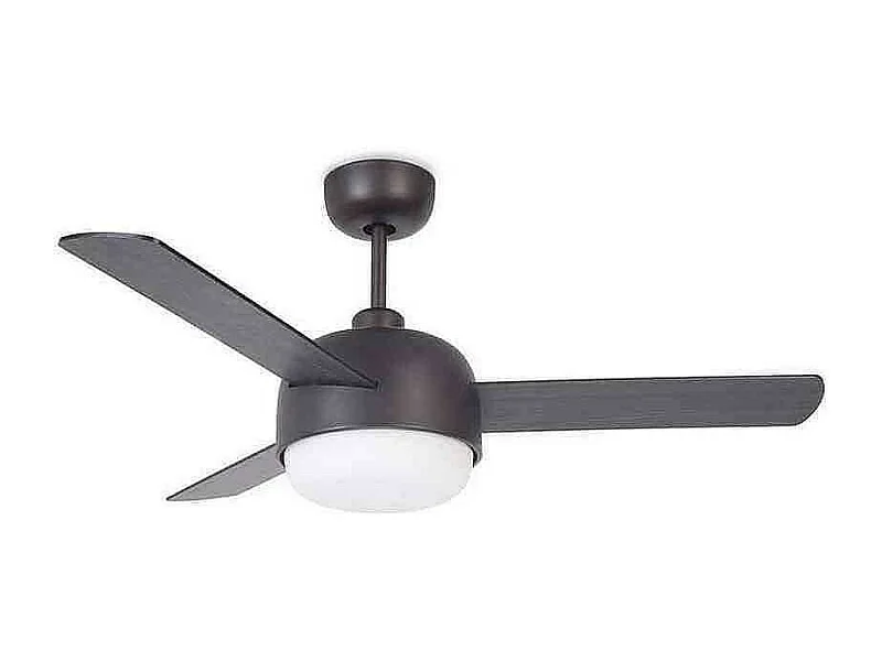 LEDS C4 Ventilateur du Plafond Ip20 Klar E27 15W Marron Cuivré Bois