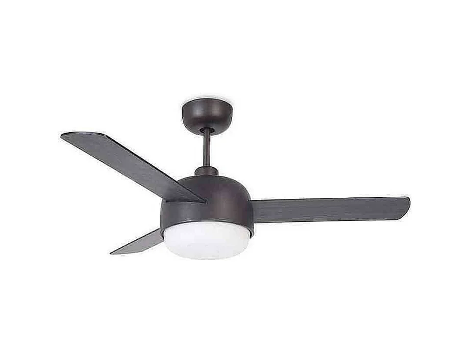 LEDS C4 Ventilateur du Plafond Ip20 Klar E27 15W Marron Cuivré Bois
