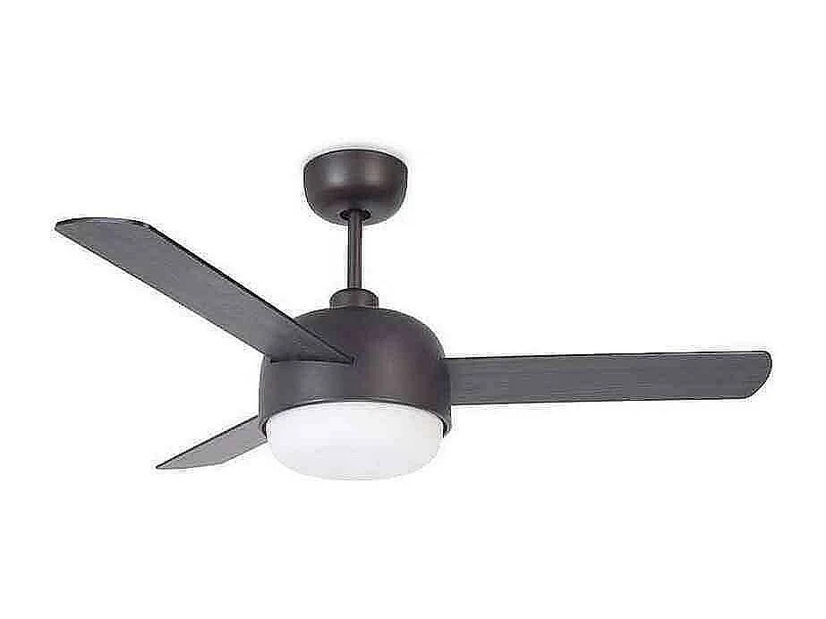 LEDS C4 Ventilateur du Plafond Ip20 Klar E27 15W Marron Cuivré Bois