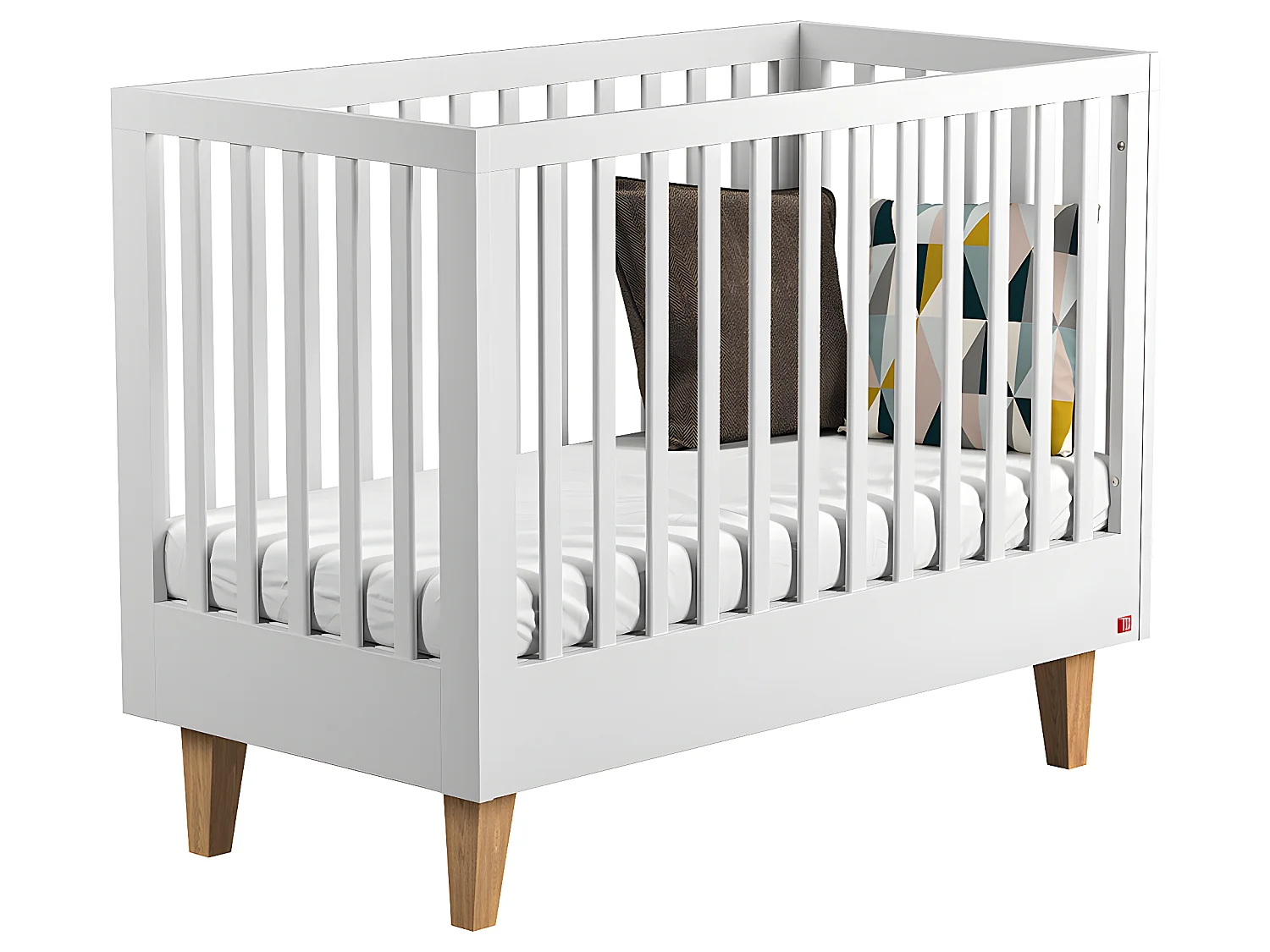 Lit bébé Lounge Blanc