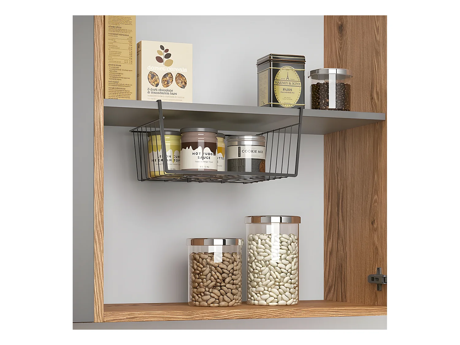 Wandplank KANGURO 30 cm Touch-Therm® Zwart - Metaal/Staal - Gemaakt in Italië