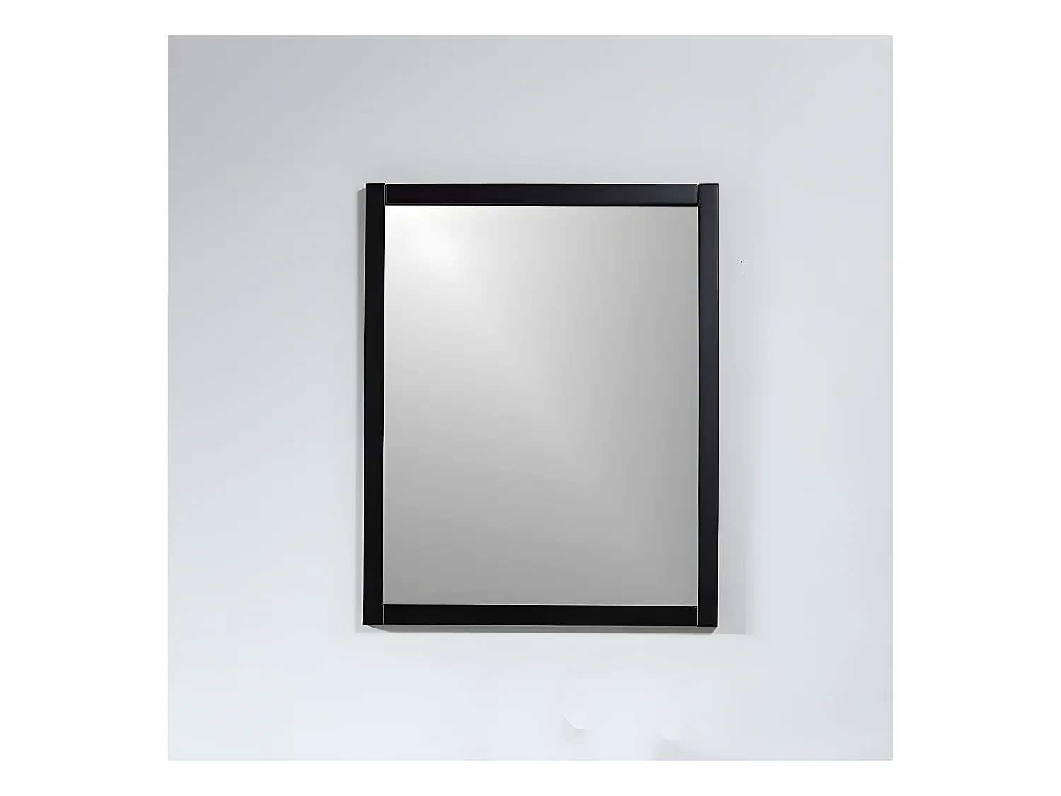 Pack de 2 espejos NEO rectangulares 56x70cm con marco negro mate