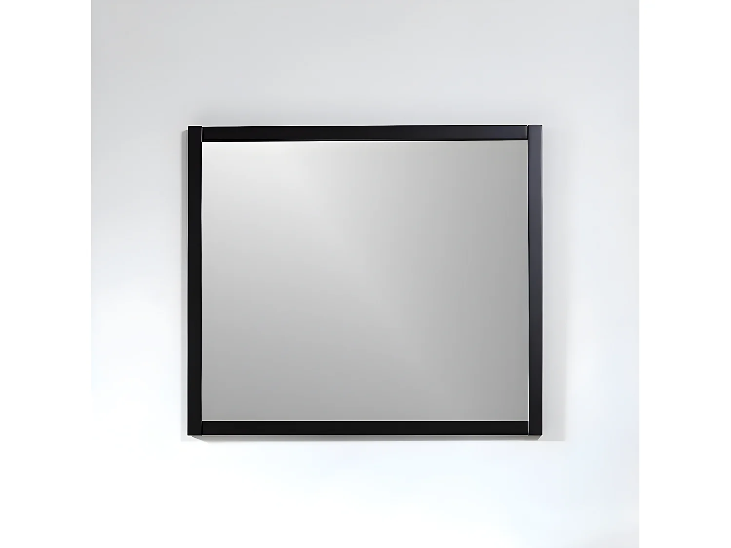 Espejo rectangular SMART 80x70cm con marco negro mate