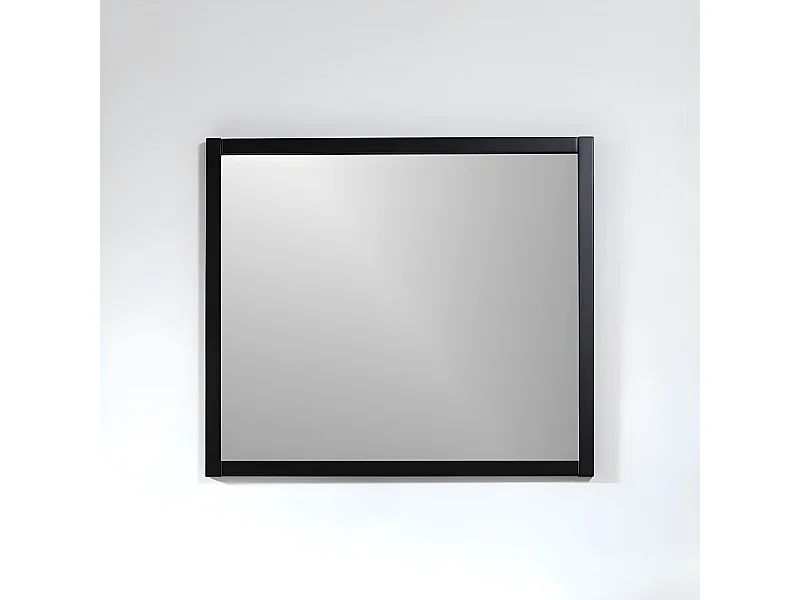 Espejo rectangular SMART 80x70cm con marco negro mate