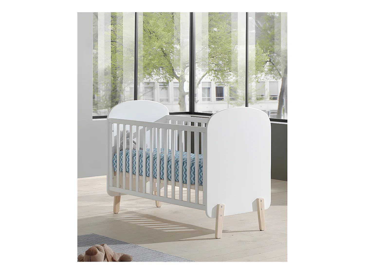 Lit Bébé "Kiddy" 60x120cm Blanc