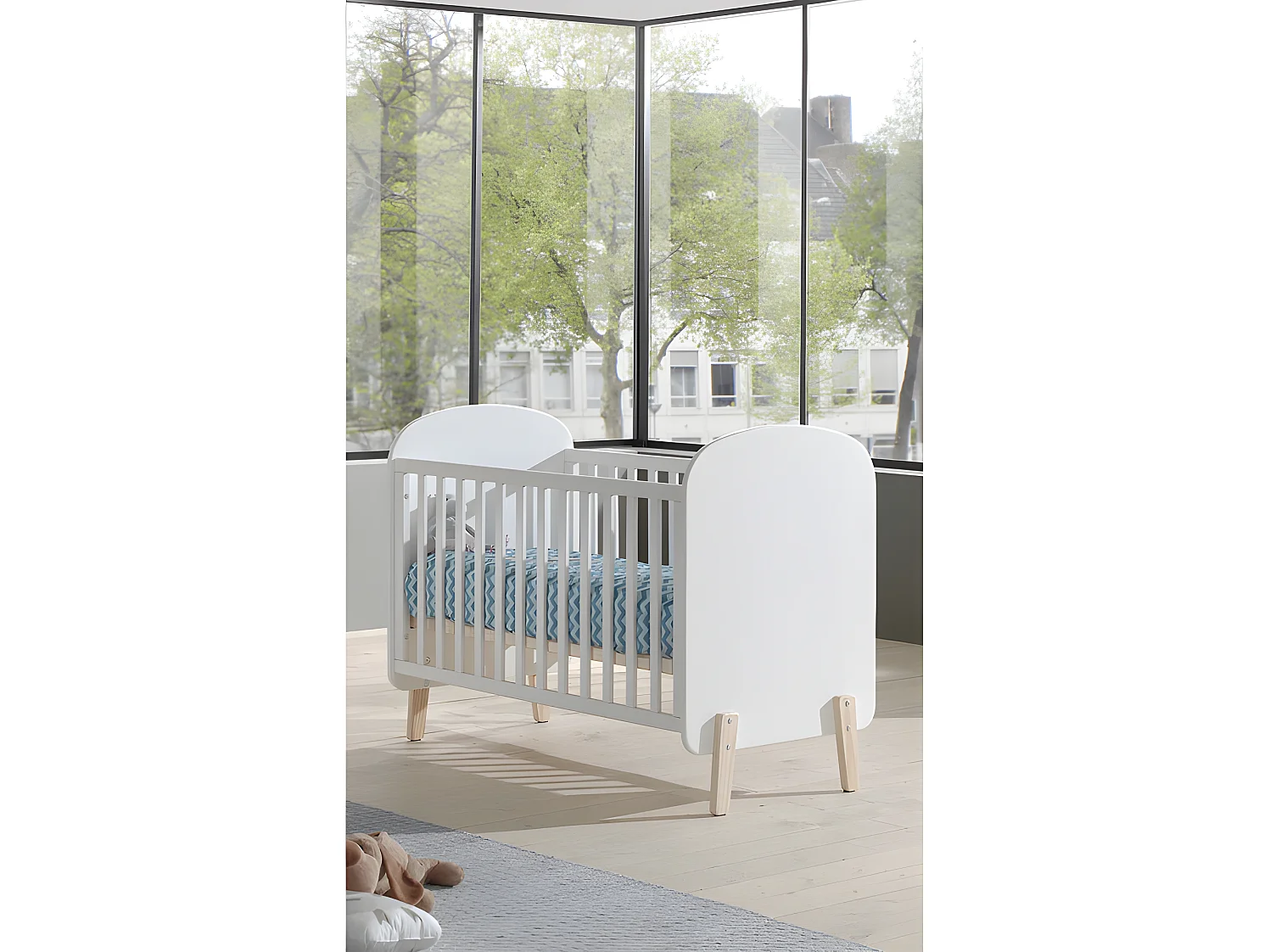 Lit Bébé "Kiddy" 60x120cm Blanc