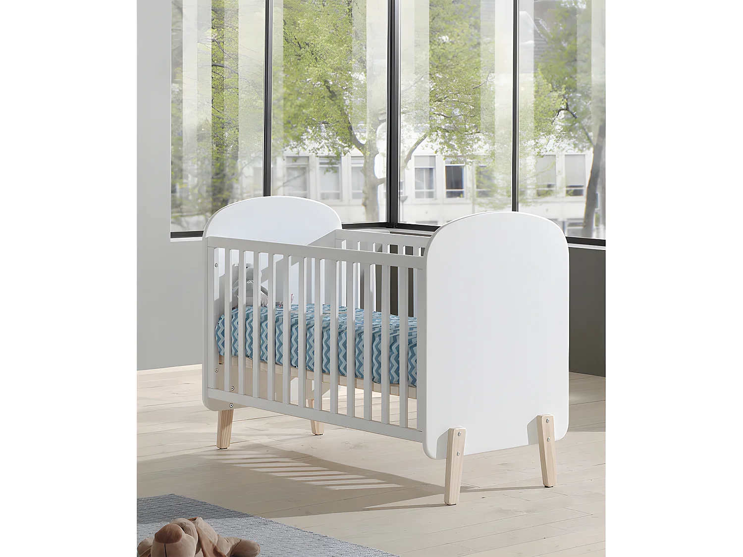 Lit Bébé "Kiddy" 60x120cm Blanc