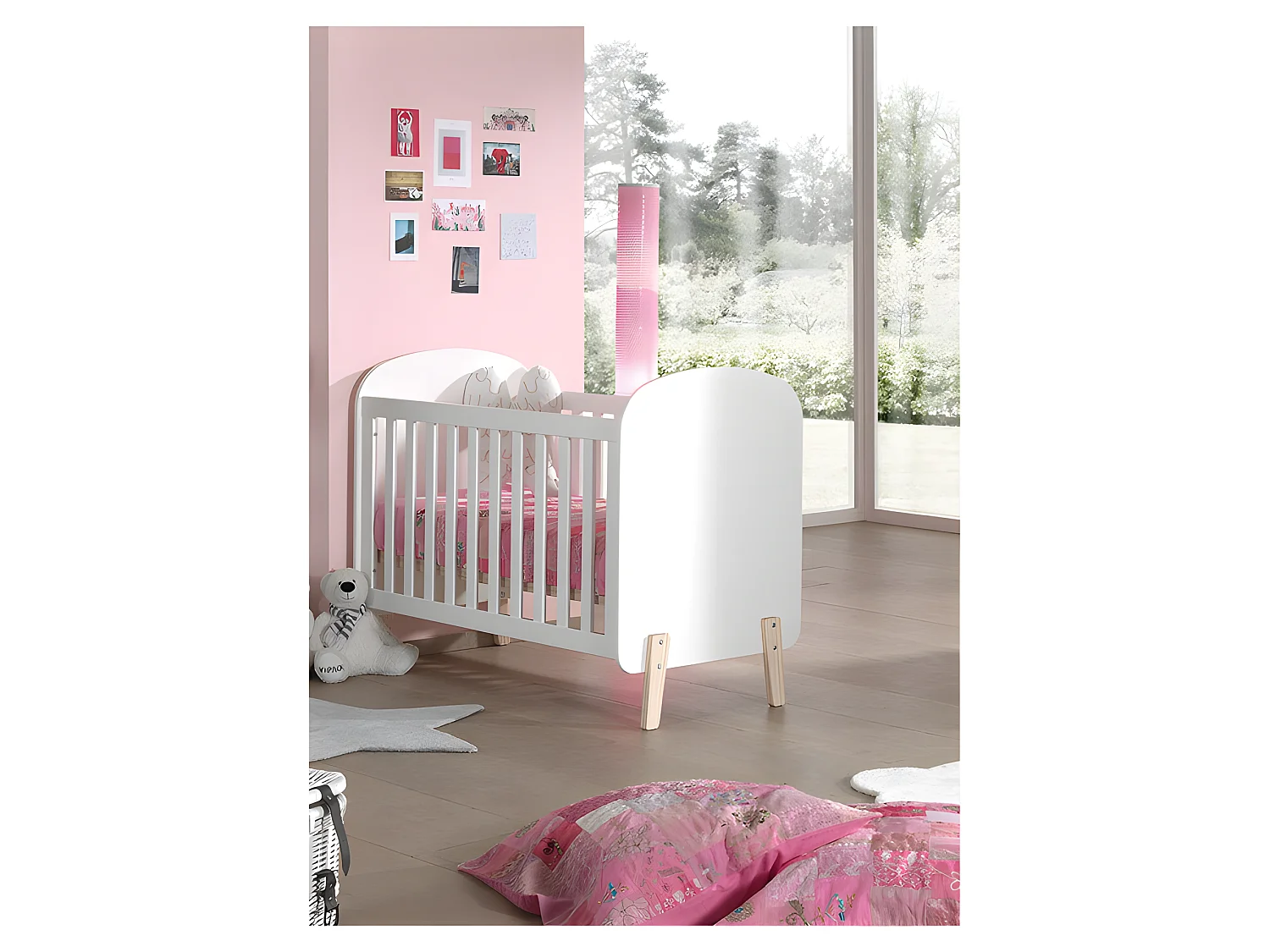 Lit Bébé "Kiddy" 60x120cm Blanc