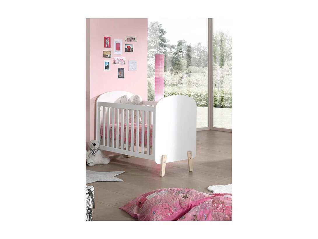 Lit Bébé "Kiddy" 60x120cm Blanc