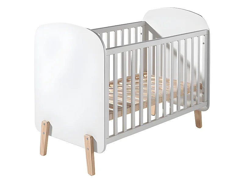 Lit Bébé "Kiddy" 60x120cm Blanc