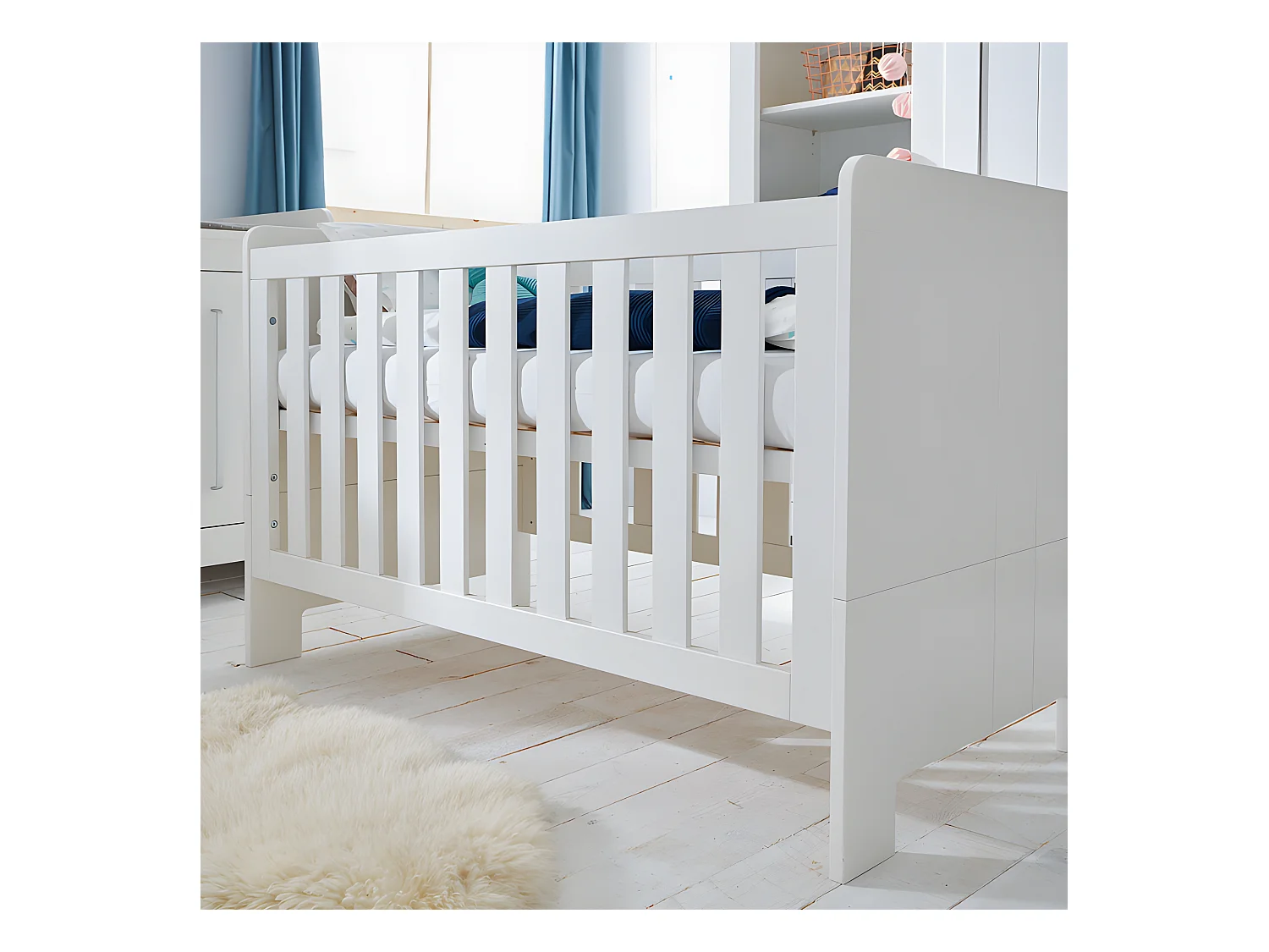 Lit bébé Calmo Blanc