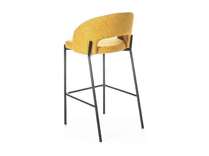 Set de 2 tabourets Greta - Jaune, Gris