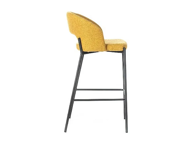 Set de 2 tabourets Greta - Jaune, Gris