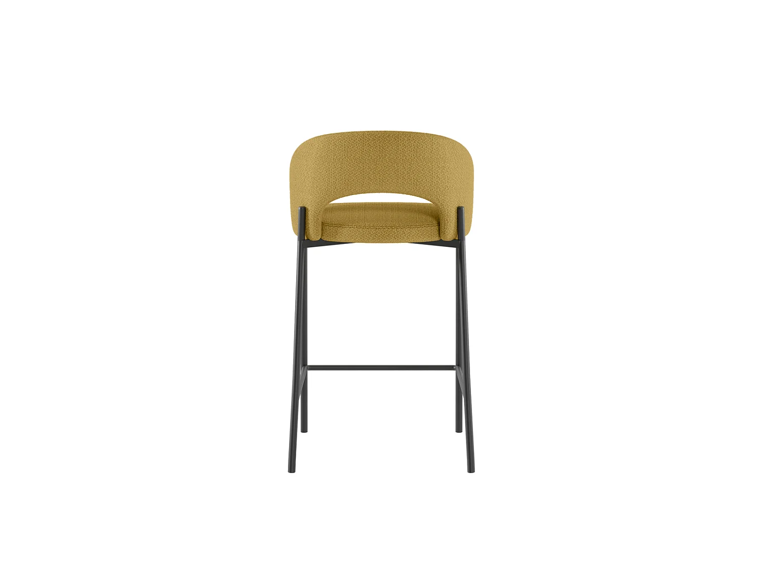 Set de 2 tabourets Greta - Jaune, Gris