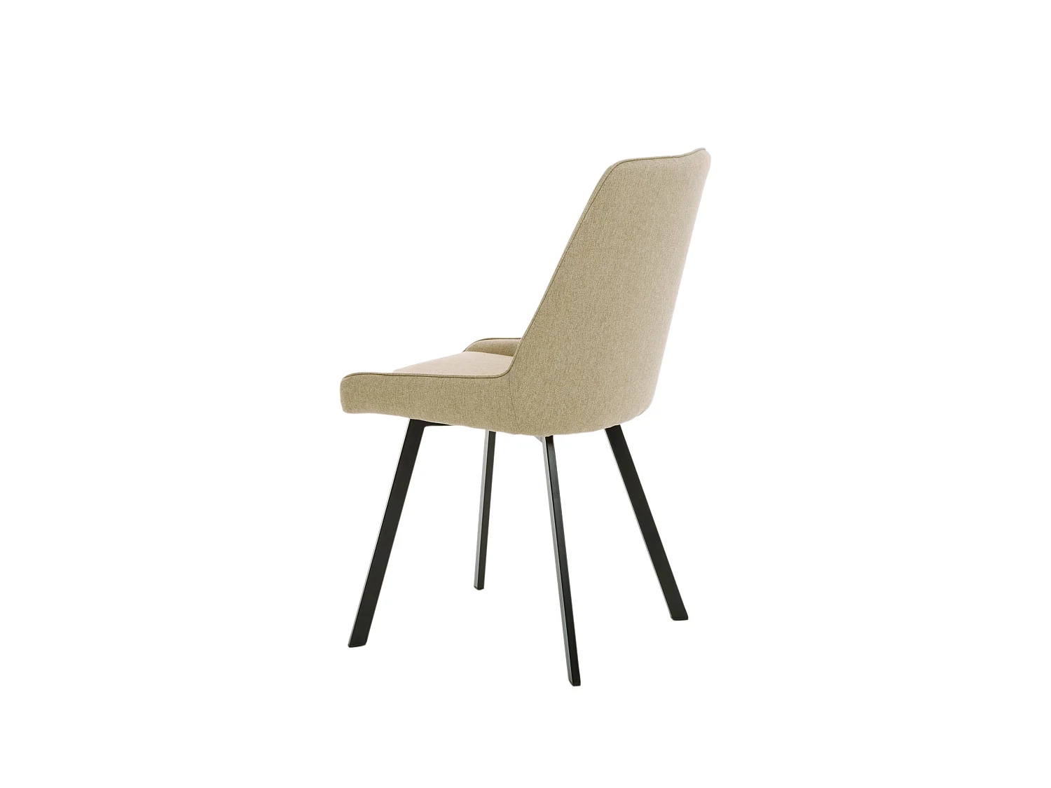 Fox - Sedia in microfibra beige 4 pz