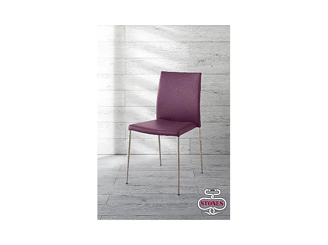 Minnie - Silla de piel sintética morada (4 piezas)