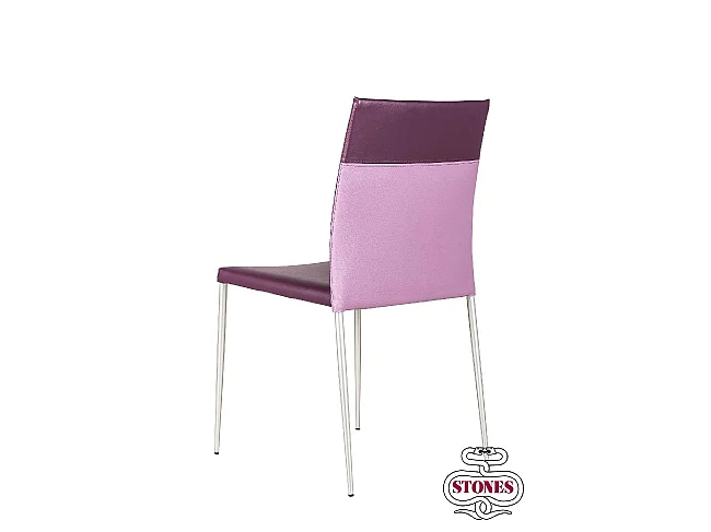 Minnie - Fioletowy fotel ze sztucznej skóry 4 szt.