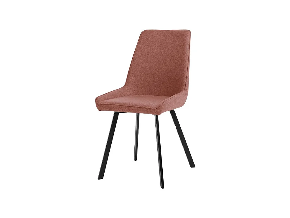 Fox - Silla de microfibra color óxido, 4 piezas