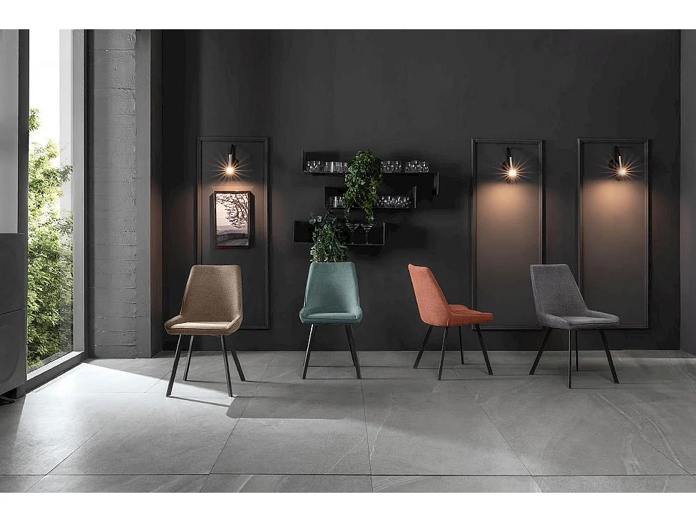 Fox - Roest microvezel stoel 4 st