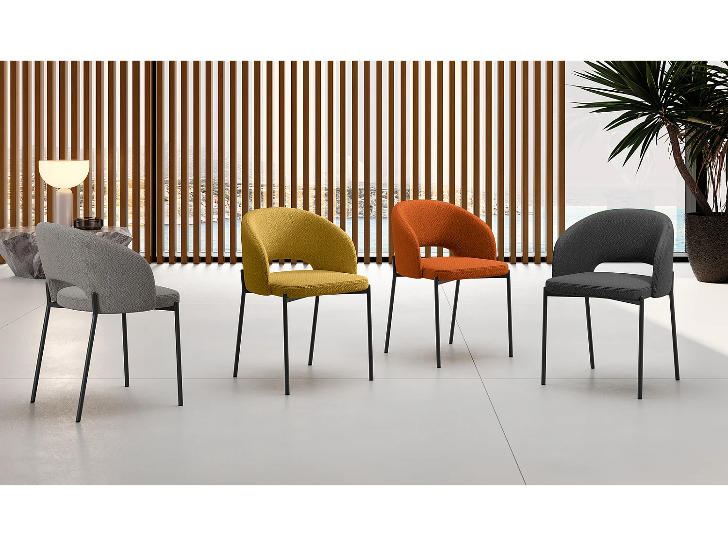 Lot de 2 chaises Greta - Orange