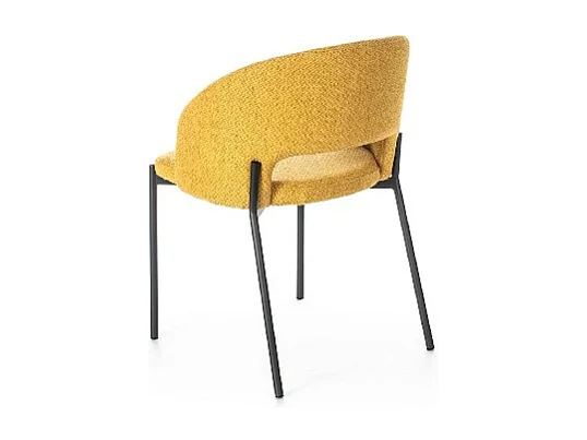 Lot de 2 chaises Greta - Jaune, gris